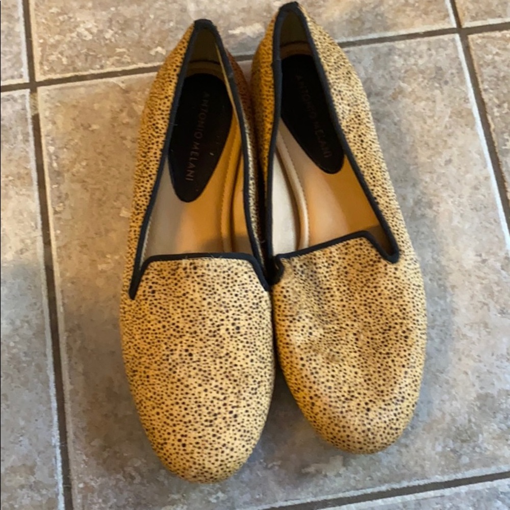 Antonio Melani Leopard Faux Calf Hair Flats Size10